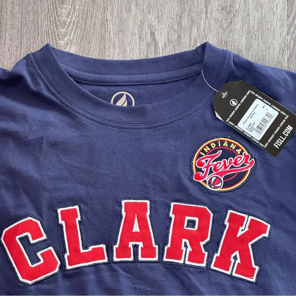 FISLL | Large | Caitlin Clark Indiana Fever Embroidered Short Sleeve Tee - NWT! - Picture 2 of 6